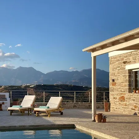 Levanta - Stilvolle, Geraeumige Luxus-steinvilla Ebenerdig Spektakulaere Aussicht Durchdachter Komfort In Toplage Sonnenuntergang Infinity-pool Privatsphaere Pitsidia