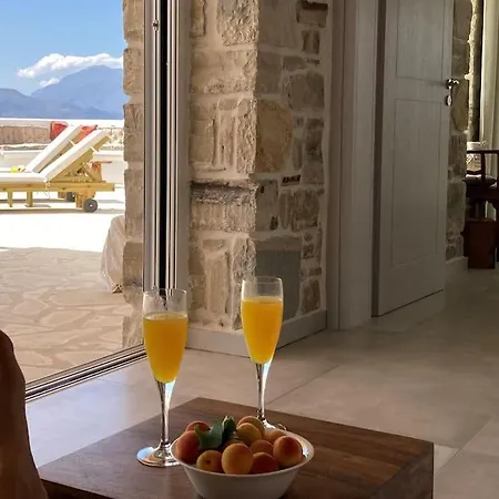 Apartment Levanta - Stilvolle, Geraeumige Luxus-steinvilla Ebenerdig Spektakulaere Aussicht Durchdachter Komfort In Toplage Sonnenuntergang Infinity-pool Privatsphaere Pitsidia