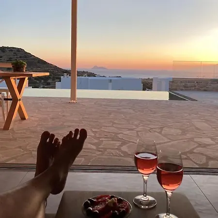 Levanta - Stilvolle, Geraeumige Luxus-steinvilla Ebenerdig Spektakulaere Aussicht Durchdachter Komfort In Toplage Sonnenuntergang Infinity-pool Privatsphaere Apartment Pitsidia